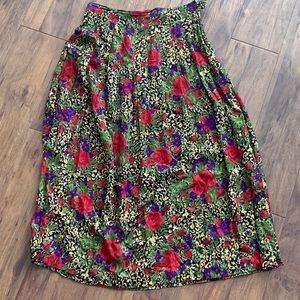 norton mcnaughton  vintage floral skirt